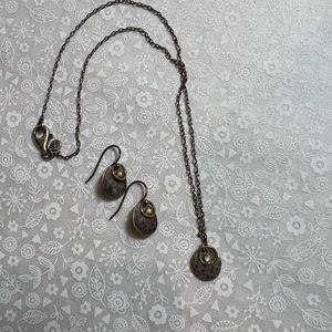 Necklace and earrings